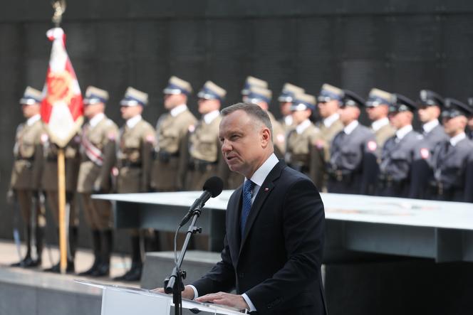 Andrzej Duda i Rafał Trzaskowski w 79. rocznicę Powstania Warszawskiego