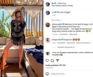 Wypoczywa w Egipcie po szaleństwach w Polsce! J. Lo wije się na hamaku