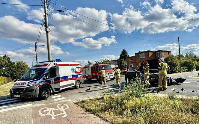 22-letnia kobieta na skuterze potrącona przez samochód