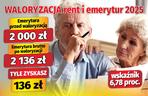 Waloryzacja rent i emerytur 2025 - wskaźnik 6,78 proc