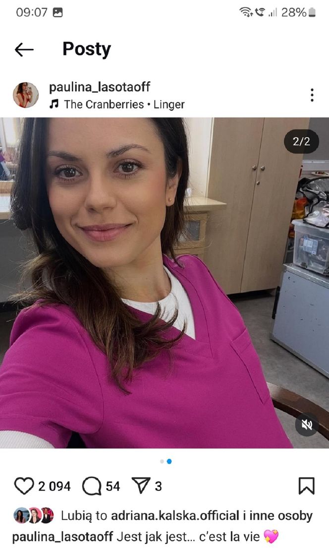 M jak miłość nowy sezon po wakacjach. Kasia (Paulina Lasota) na planie