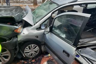 Drogowa masakra w Otwocku. Czołowe zderzenie BMW i opla. Nie żyje pasażer