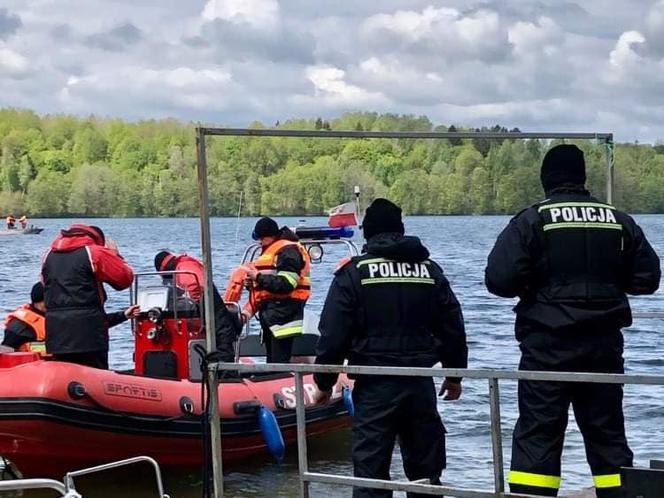 Jezioro Hańcza. Trwają poszukiwania nurka