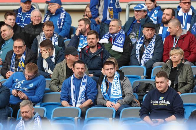 Kibice na Stadionie Śląskim podczas Wielkich Derbów Śląska (16.03.2024)