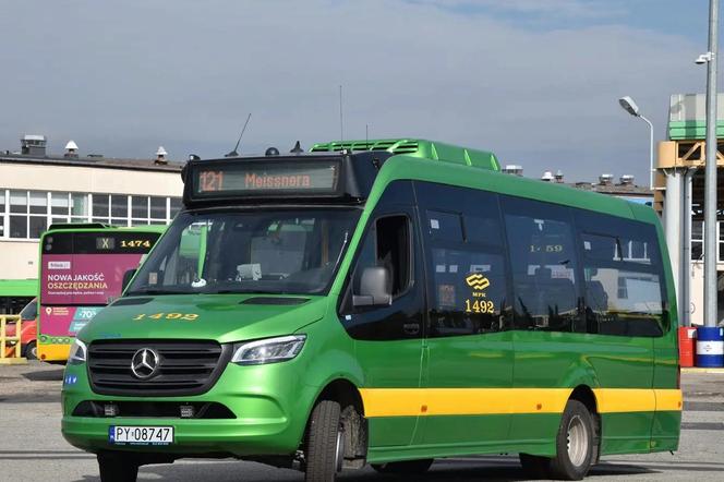 Pięć nowych minibusów Mercus, zbudowanych na bazie Mercedesów Sprinterów, rozpoczyna służbę w barwach MPK Poznań 
