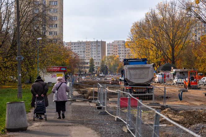 Budowa tramwaju na Stegny w Warszawie