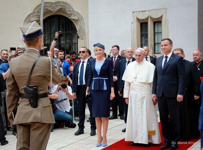 Jedyna wizyta papieża Franciszka w Polsce. Odwiedził Kraków, Częstochowę i Oświęcim
