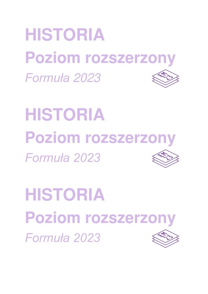 Próbna matura z historii rozszerzonej - arkusz CKE