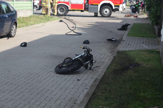 Motocyklista zginął na miejscu - potworny wypadek w Siedlcach