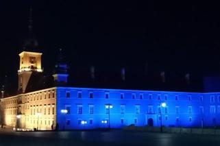 Warszawa dziękuje po królewsku! Zamek rozbłysnął na niebiesko z okazji Światowego Dnia Zdrowia