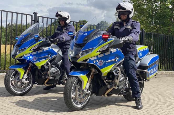 Na drogi powiatu braniewskiego wyjechały nowe motocykle policyjne 