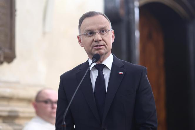 Andrzej Duda na pogrzebie Jacka Zielińskiego