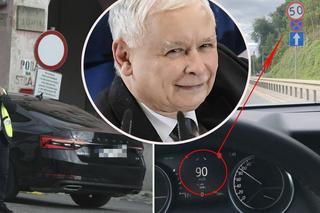 Kierowca Kaczyńskiego łamał przepisy! Tak prezes PiS pędził do kościoła [ZDJĘCIA]