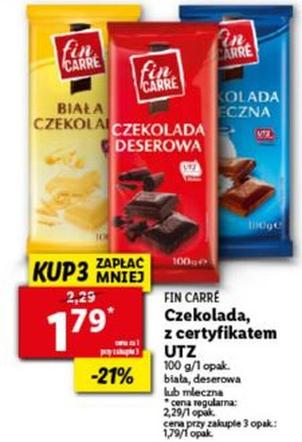 Czekolada za 1,79 zł