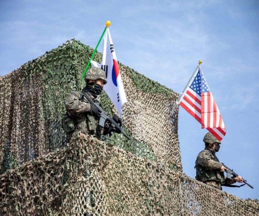 Żołnierz Korei Południowej i US Army 