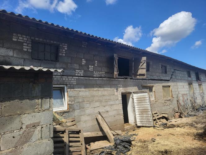 Katastrofa budowlana w miejscowości Wrząca pod Sieradzem