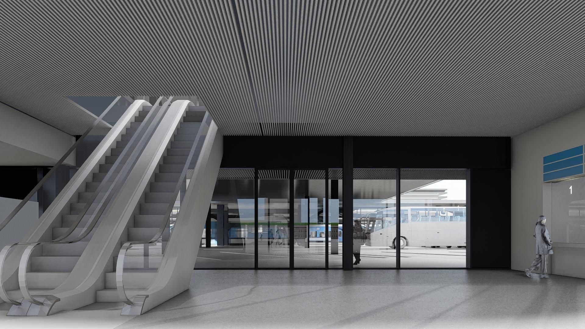 Nowy dworzec w Częstochowie - wizualizacja