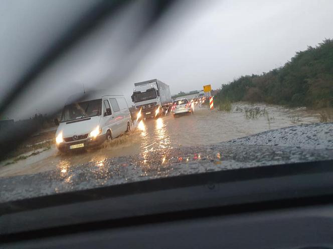 Białystok. Ulewa nad miastem 21.08.2019