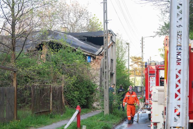 Wybuch gazu w Wojkowicach. Dom jednorodzinny częściowo się zawalił