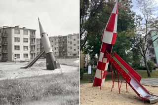 Lublin świętuje 65-lecie placu zabaw na LSM. Rakieta i gazik wciąż przyciągają dzieci