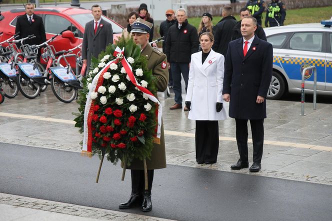 Marta Nawrocka w czasie obchodów Narodowego Święta Niepodległości