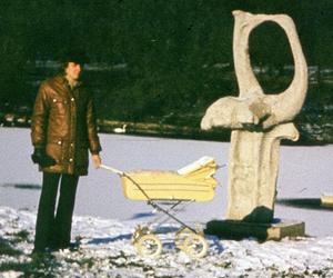 Poszukiwania rzeźby Czaple nad jeziorem Rusałka
