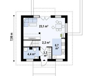 Projekt domu Z264 - wizualizacje i plany