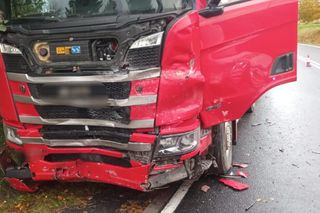 Tragiczny wypadek pod Wadowicami. 66-latek zginął w zderzeniu z ciężarówką