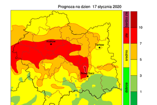 Prognoza smogu w Małopolsce