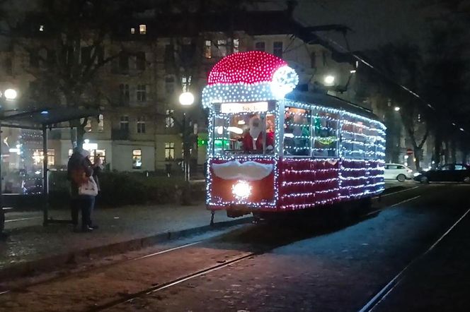 Mikołajkowy tramwaj w Szczecinie