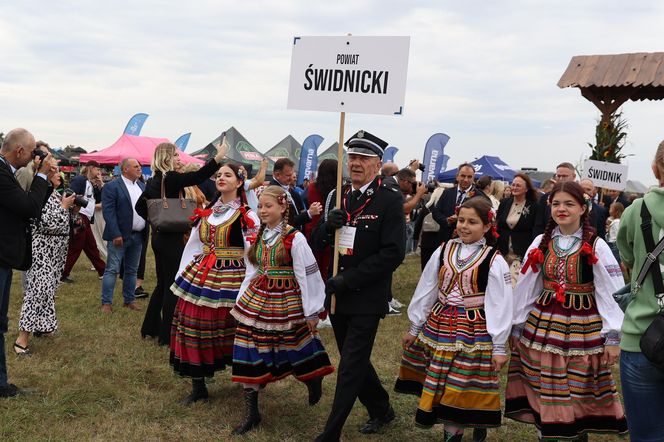 Korowód dożynkowy na dożynkach wojewódzkich 2025 w Świdniku