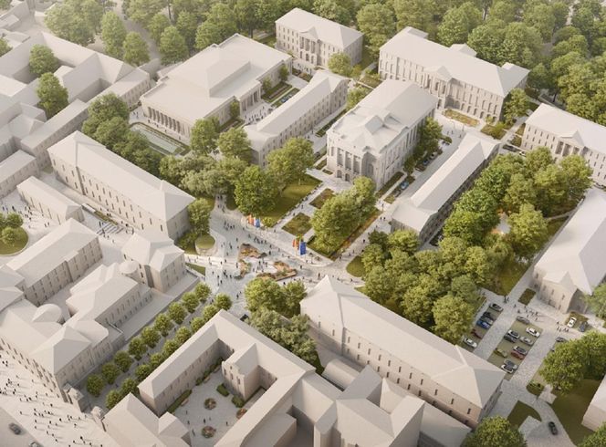 Zwycięski projekt koncepcji Kampusu Centralnego UW