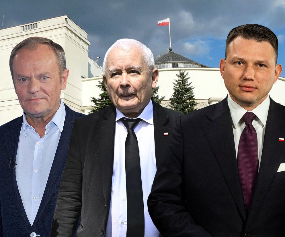 tusk, kaczyński, mentzen