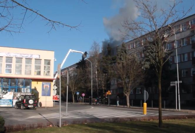 ratowanie staruszki pożar Słupno