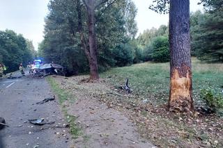 Śmiertelny wypadek pod Łaskiem! 20-latek zginął w zmiażdżonej kii [ZDJĘCIA]