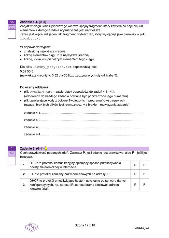 Matura 2024. INFORMATYKA poziom rozszerzony ARKUSZ CKE nowa formuła 2023