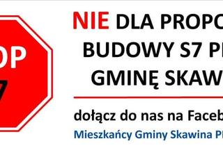 Nie dla przebiegu trasy S7 przez Gminę Skawina. Mieszkańcy protestują