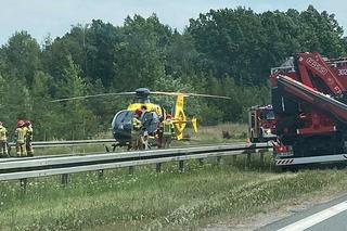 Wypadek na autostradzie A4 w Katowicach