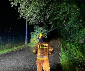 Burzowa noc w Śląskiem. Blisko 10 tys. osób bez prądu. Piorun popalił dom 