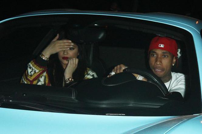 Kylie Jenner i Tyga w Ferrari