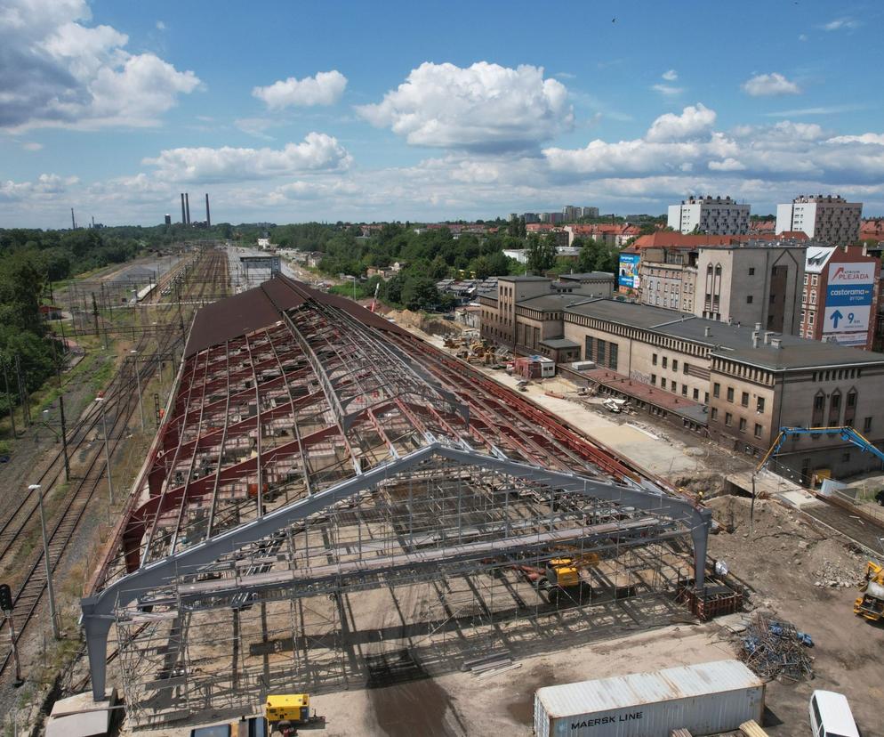 Trwa modernizacji hali peronowej dworca PKP w Bytomiu
