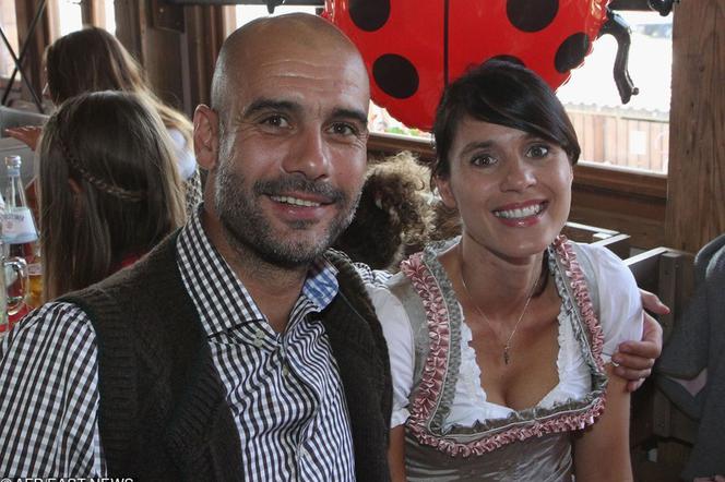 Pep Guardiola z żoną