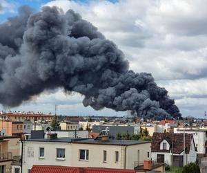 Ogromny pożar na Osowej Górze w Bydgoszczy! Na miejscu kilkanaście zastępów straży pożarnej [ZDJĘCIA]