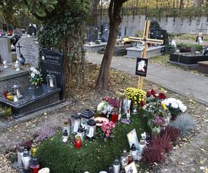 Tak wyglądają groby Zapasiewicza, Tyma, Kołaczkowskiej, Stoparczyk