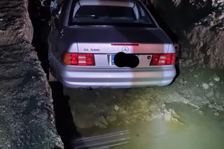 Wpadł w pułapkę zastawioną przez drogowców