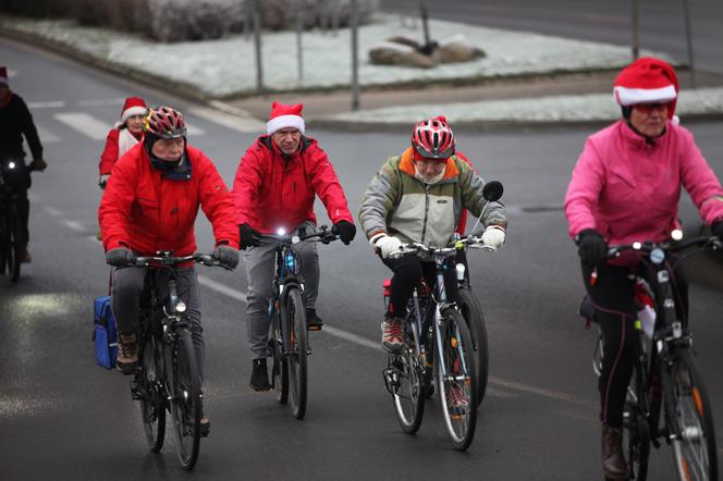 Mikołajowa Masa Rowerowa w Gorzowie