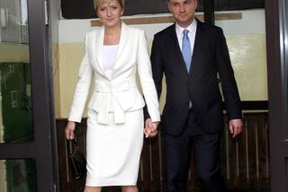 Prezydent Andrzej Duda z żoną Agatą Dudą