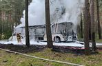 Pożar autobusu z przedszkolakami w Wielkopolsce! W pojeździe było 44 dzieci i 5 opiekunów