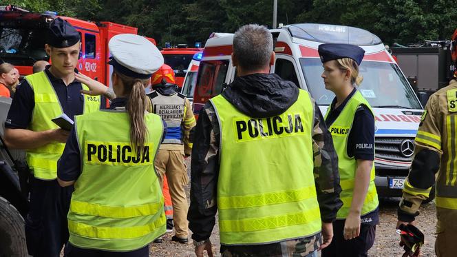 Wypadek w pobliżu Konotopu  - autobus z tirem 