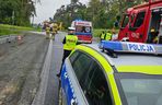 Wypadek na obwodnicy Gostynia. Dwie osoby zabrane do szpitala